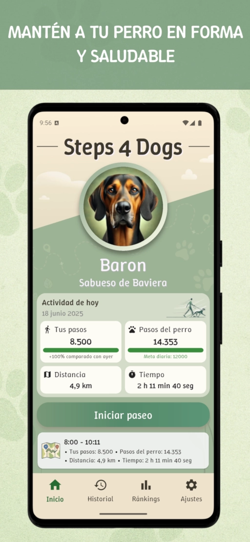 App Steps4Dogs – cuida la condición física de tu perro