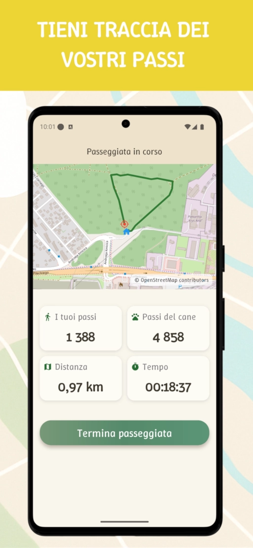 Steps4Dogs – traccia i vostri passi durante le passeggiate