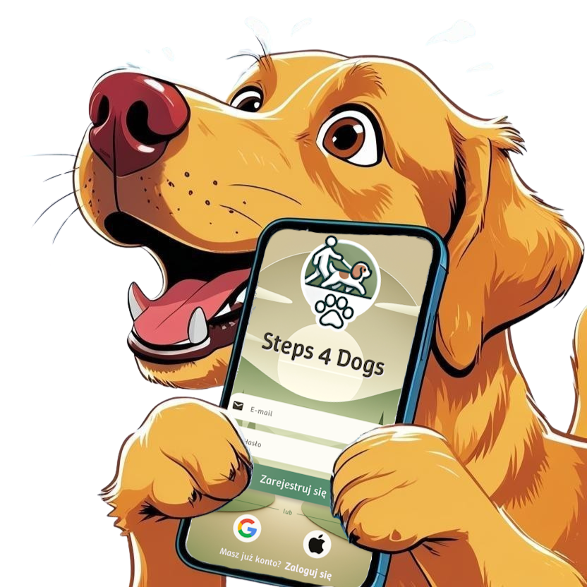 Spacer z psem z aplikacją Steps4Dogs